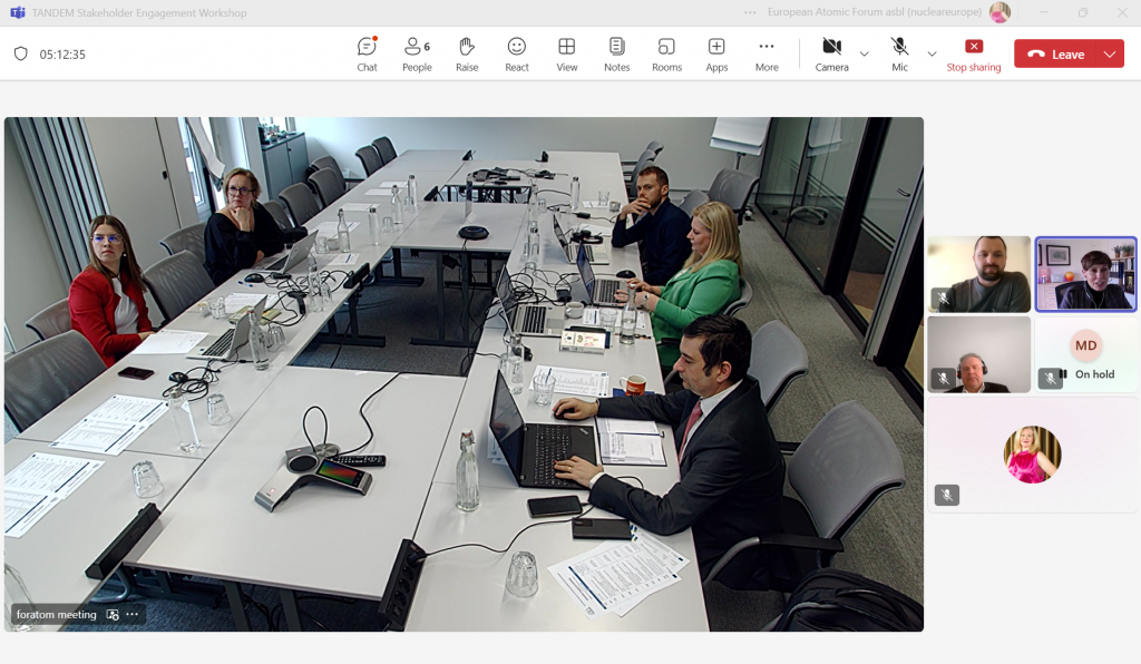 image TANDEM organises stakeholder engagement workshop in Brussels